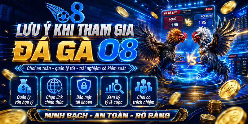 Lưu ý khi tham gia đá gà O8